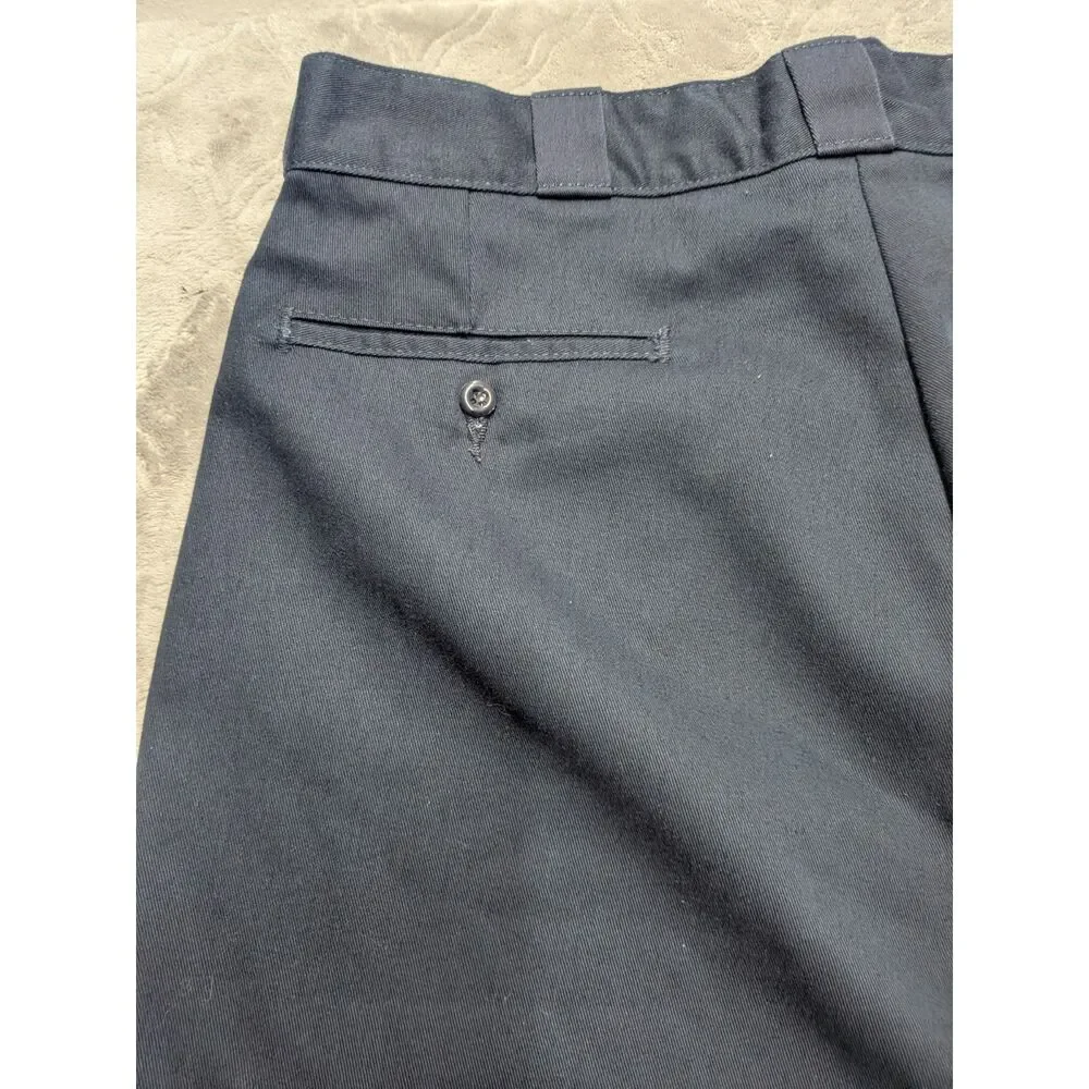 Dickies 38x32 Navy Work Pants Hi Vis Reflective Utility Safety Workwear